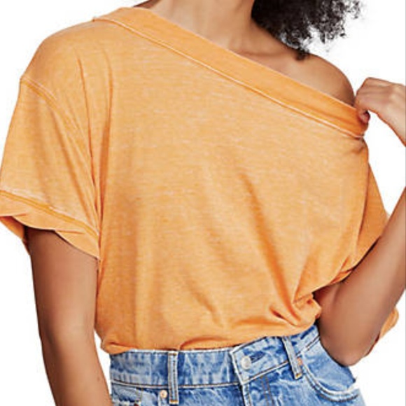 free people | viola tee mango - Picture 3 of 4
